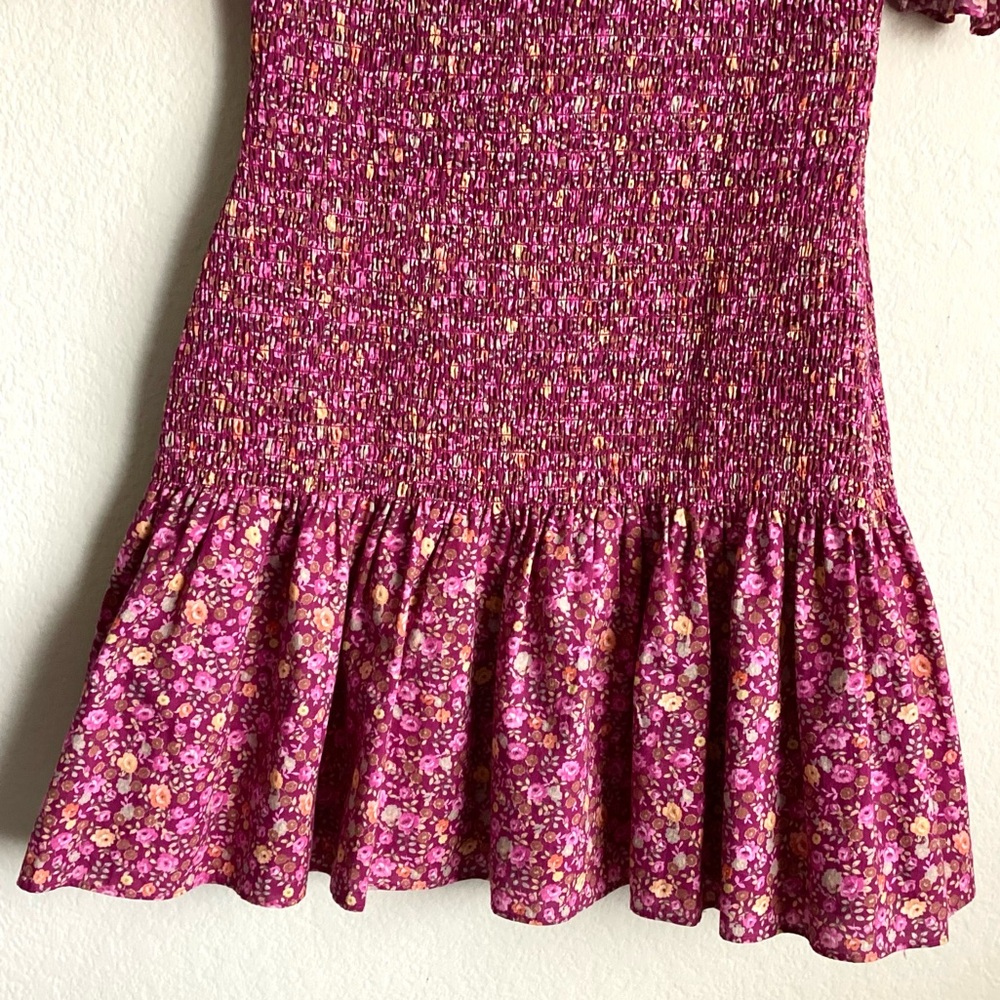 \Love Shack Fancy\ Lucca Smocked Mini Dress - Picture 11 of 13